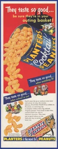 Vintage 1953 PLANTERS Cocktail Salted Peanuts Nuts Mr. Peanut 1950's Print Ad - Picture 1 of 1