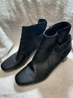 East 5th Women's Ankle Boots Block Heeled Booties Black Size US 11 M