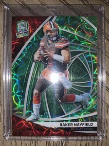 2019 Panini Spectra Neon Green Prizm /35 Baker Mayfield #99 LA Rams SSP!!! - Picture 1 of 2