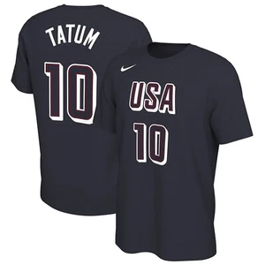 Men's Nike Jayson Tatum Navy USA Basketball 2024 Summer Olympics T-Shirt NWT - Picture 1 of 3