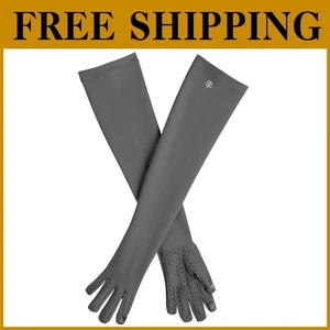 Guantes largos dermatólogo respaldados, carbón, talla M - Imagen 1 de 7