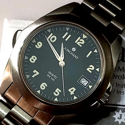 FABULOSO NOS AÑOS 90 JUNGHANS WR 100M CUARZO REF: 41/4858 + GARANTÍA INTERNAT Foto 1 de 4