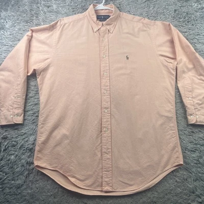 Camisa Polo Ralph Lauren Para Hombre 16 32-33 Yarmouth Algodón Oxford Abotonada Foto 1 de 4