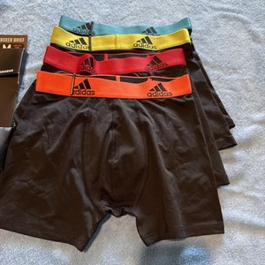 Adidas Youth Boxer Brief Underwear 4-Pack Size M Performance Athletic Quick-Dry - Picture 1 of 7