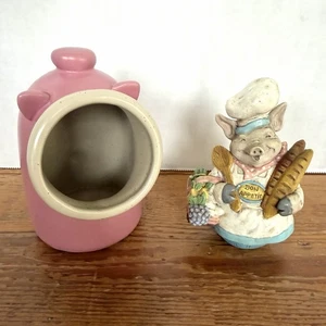 Rosa Creme Big Mouth Schwein Salz Brunnen/Schrubber Halter Küche Selten Gadget & Schwein Koch - Bild 1 von 12