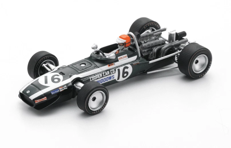 SPARK MODEL S6987 COOPER T86B ROBIN WIDDOWS 1968 N.16 BRITISH GP 1:43 Modellino - Immagine 1 di 1