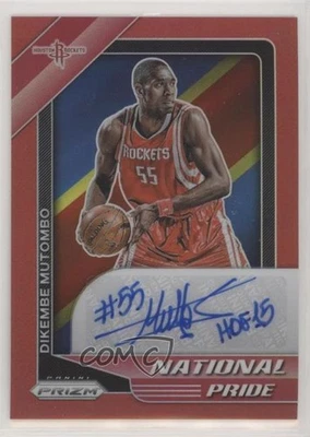 2020-21 Chronicles National Pride Signatures Red Prizm Dikembe Mutombo Auto HOF - Image 1 of 2