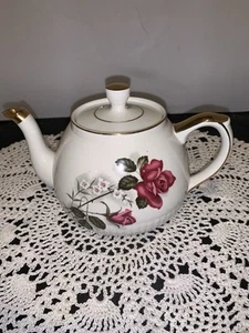 Ellgreave Heatmaster Staffordshire 2552 Teapot Rose Gold Trim - Picture 1 of 6