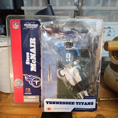 Boneco TENNESSEE TITANS Steve McNair QB McFarlane série 8 perfeito estado na caixa! 2004 - Imagem 1 de 4