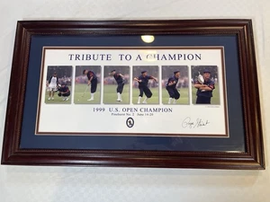 Payne Stewart Autographed 1999 US Open Framed "Tribute To A Champion” Reproduced - Picture 1 of 5
