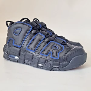 Nike Air More Uptempo 96 OG Black Blue High Basketball Trainers Mens 9.5US 8.5UK - Picture 1 of 10