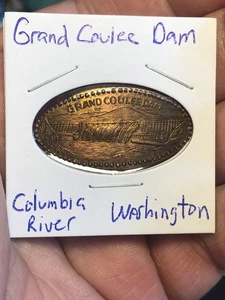 Centavo de cobre alargado - Presa Grand Coulee - Columbia River Washington - Imagen 1 de 8