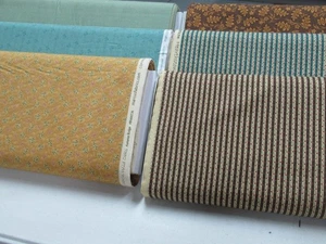 MARCUS quilt-craft fabric HEARTHSTONE bundle 6 styles x 1 yd each - Picture 1 of 4