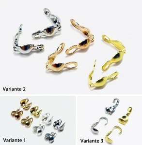 INWARIA Klappkapseln Kalotten Öse Quetschkalotten Endstücke Doppel-Loop, S62 - Bild 1 von 6