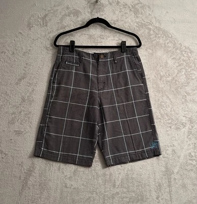 Pantalones Cortos Vans Marrón Azul A Cuadros Con Detalles de Calavera Para Hombre 30 Patinador Punk Foto 1 de 4