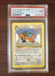 1999 Pokémon WB First Movie Black Star Promo #5 Dragonite PSA 9 - Picture 1 of 2