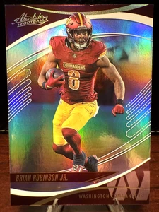 Brian Robinson Jr. FOTL/Hobby Mirror Card-2025 Panini Absolute Commanders NFL - Picture 1 of 2