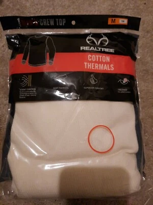 NEW Realtree Men's Crew Top Cotton Thermal- Medium-  - Image 1 of 3