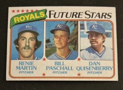 1980 Topps Royals Future Stars Renie Martin Bill Paschall Dan Quisenberry #667 — 第 1/2 张图片