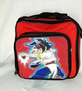 BEY BLADE~~ RED CANVAS BAG WITH POCKET TO PUT CARS 10-1/2" X 11" - Picture 1 of 4