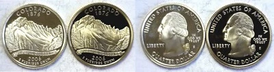 2006-S Colorado Statehood Quarter Silver & Clad Proofs 2 Coin Set - Image 1 of 3