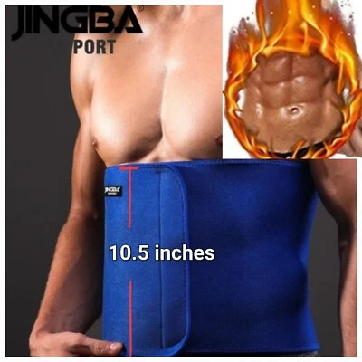 Para hombres Cintura Sudor Recortador Delgado Reductor Entrenador Tonificación Quemador de Grasa Banda Cinturón Foto 1 de 4