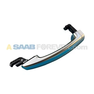 SAAB 9-5 9-4X LEFT DOOR HANDLE EXTERIOR SILVER 2010-11 NEW GENUINE OEM 25980301 - Bild 1 von 10