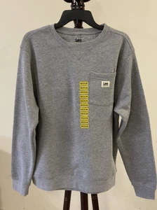 Lee Men’s Medium WorkwearHeather Grey Heather Crew Sweatshirt Classic LM31LK684 - Picture 1 of 5