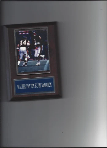 WALTER PAYTON & JIM McMAHON PLAQUE CHICAGO BEARS FOOTBALL NFL Cover