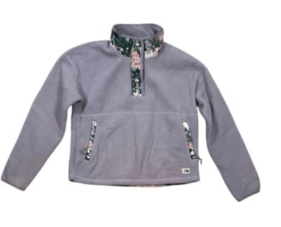 The North Face Womens Purple Liberty Quarter Snap Pullover Fleece Sweater Small - Image 1 of 4
