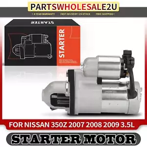 Starter Motor for Nissan 350Z 2007-2009 V6 3.5L 1.4KW 12 Volt Clockwise 12-Tooth - Picture 1 of 8