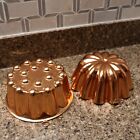 2  Vintage Copper Colored Jello Molds, wall hanging