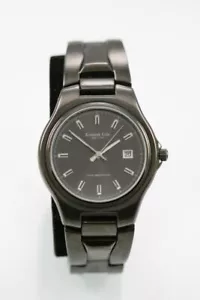 Kenneth Cole Reloj Hombres Acero Inoxidable Negro 100m Fecha Batería Gris Cuarzo - Imagen 1 de 3