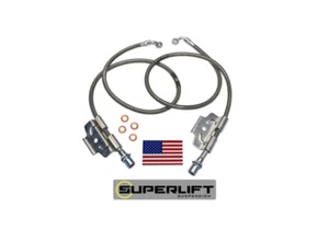 Superlift 91600 Front Bullet Proof Brake Hoses for 2003–2013 Dodge/Ram 2500/3500 - Picture 1 of 3