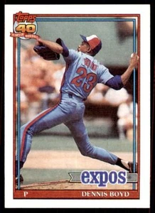 1991 Topps Dennis Boyd 101 Baseballkarten #48 - Bild 1 von 2