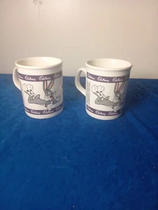 Cadbury's Loony Tunes "Bugs Bunny" Mugs - KILNCRAFT 1994 Vintage - Picture 1 of 8