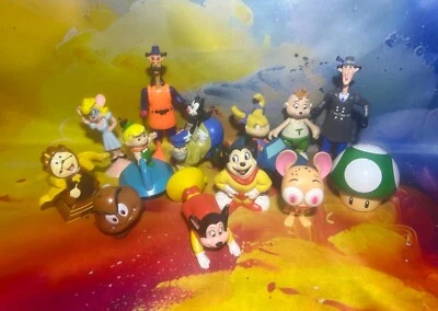 Mixed Lot Modern Vintage Figures Disney Warner Bros Mighty Mouse Mario Bros Toys - Image 1 of 4