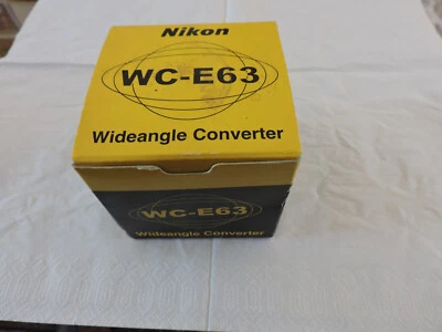 Nikon WC-E63 0.63 x Japan Wide Angle Converter for Coolpix, New in box etc - Image 1 of 4
