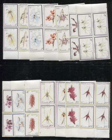 VANUATU 1982 ORCHIDS BLOCK SET MNH #3232-336 $85.20 Cover