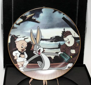 Looney Tunes "¿CUALQUIER BONO HOY?" Placa de 9" edición limitada en caja original Segunda Guerra Mundial - Imagen 1 de 6