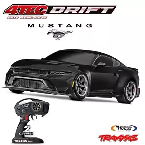 TRAXXAS # TRX105237-4-BLK 4-TEC Ford Mustang schwarz 1/10 Drift RTR Brushed - Bild 1 von 10