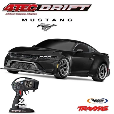 TRAXXAS # TRX105237-4-BLK 4-TEC Ford Mustang schwarz 1/10 Drift RTR Brushed - Bild 1 von 4