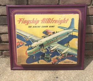 Airplane 1946 Flagship Airfreight The Cargo Game Milton Bradley Board Game Art - Picture 1 of 9