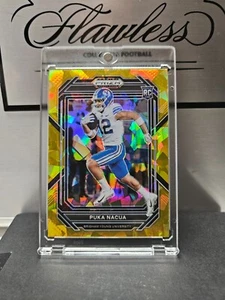 2023 Panini Prizm Draft Picks RC Puka Nacua #197 SP Gold Holo Cracked Ice Prizm - Picture 1 of 2