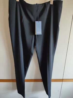 Piazza Sempione Emanuela Tropical Wool Trousers Navy UK18 IT50 RRP£245 - Image 1 of 4