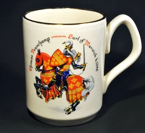 Sadler Coffee Mug Thomas Beauchamp Earl of Warwick b.1345 RWL London England - Picture 1 of 4