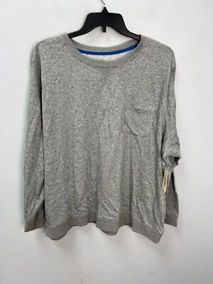 Sudadera para mujer St. John's Bay gris cuello redondo manga larga 3X motas negras Foto 1 de 4