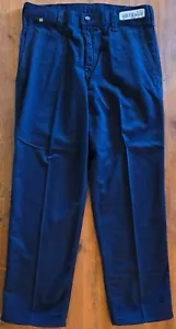 Carhartt Pants Men's 34x30 Navy Blue Flame Resistant FR CAT2 Work 371-20 Logo - Picture 1 of 6