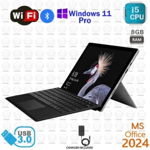Microsoft Surface Pro 5 12,3" Core i5-6300U 256GB 8GB Win11 Office24 NON TOUCH - Bild 1 von 4