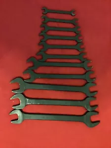 Snap On Open End Wrench Set 11 Piece SAE 3/8 To 1 1/4 Black Industrial Finish - Picture 1 of 3
